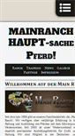 Mobile Screenshot of main-ranch.de